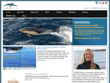 Tablet Screenshot of marine-life.org.uk